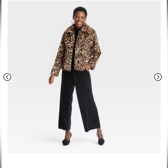Target faux fur coat jacket leopard cheetah A New Day XXL - Picture 12 of 13